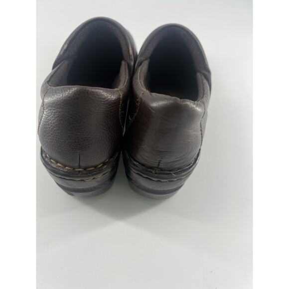 B.O.C. Born Concept Shoe Women Size 7.5 Brown Leather Loafer Slip On Clog Work - Picture 6 of 8